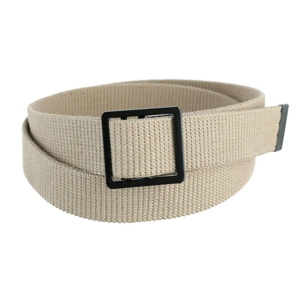 CTM Men's Military Grade Belt with Open Face Buckle